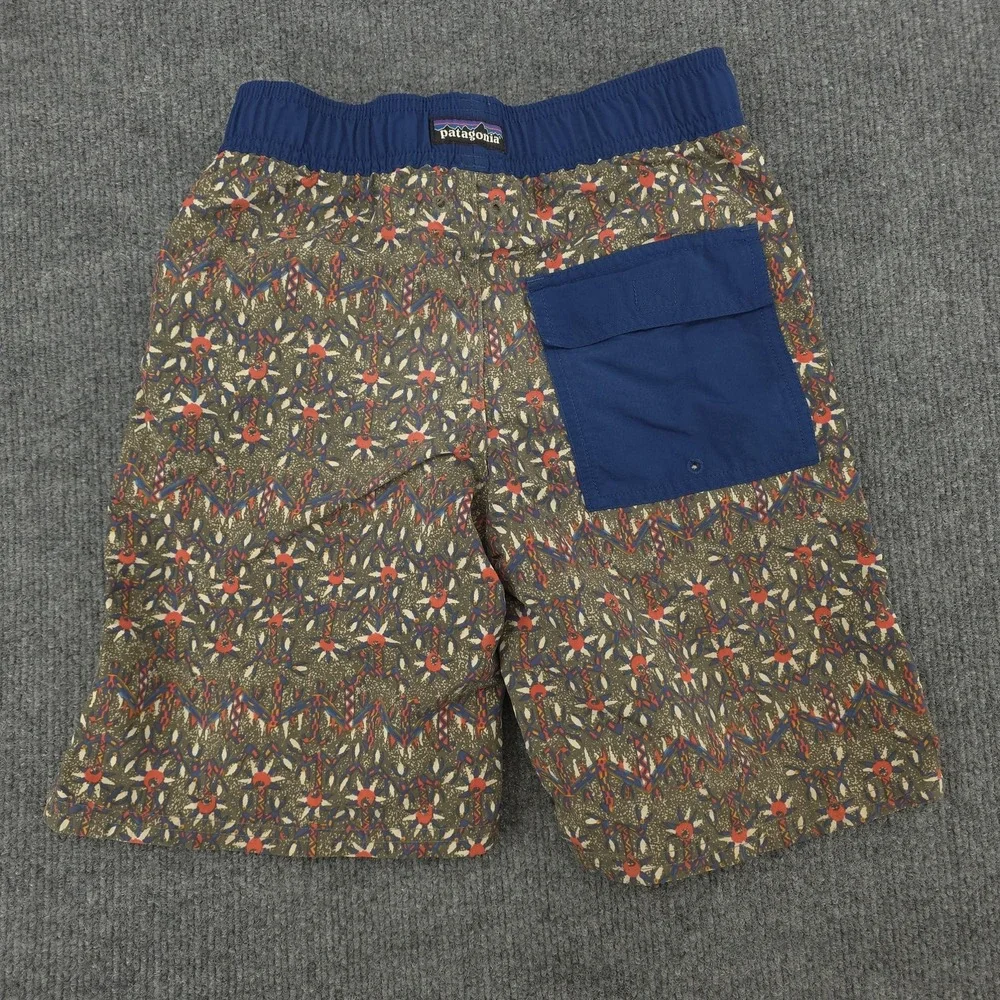 Patagonia Swim Shorts Mens M‎ Floral Print Elastic Waist Mesh Lined Surf Beach